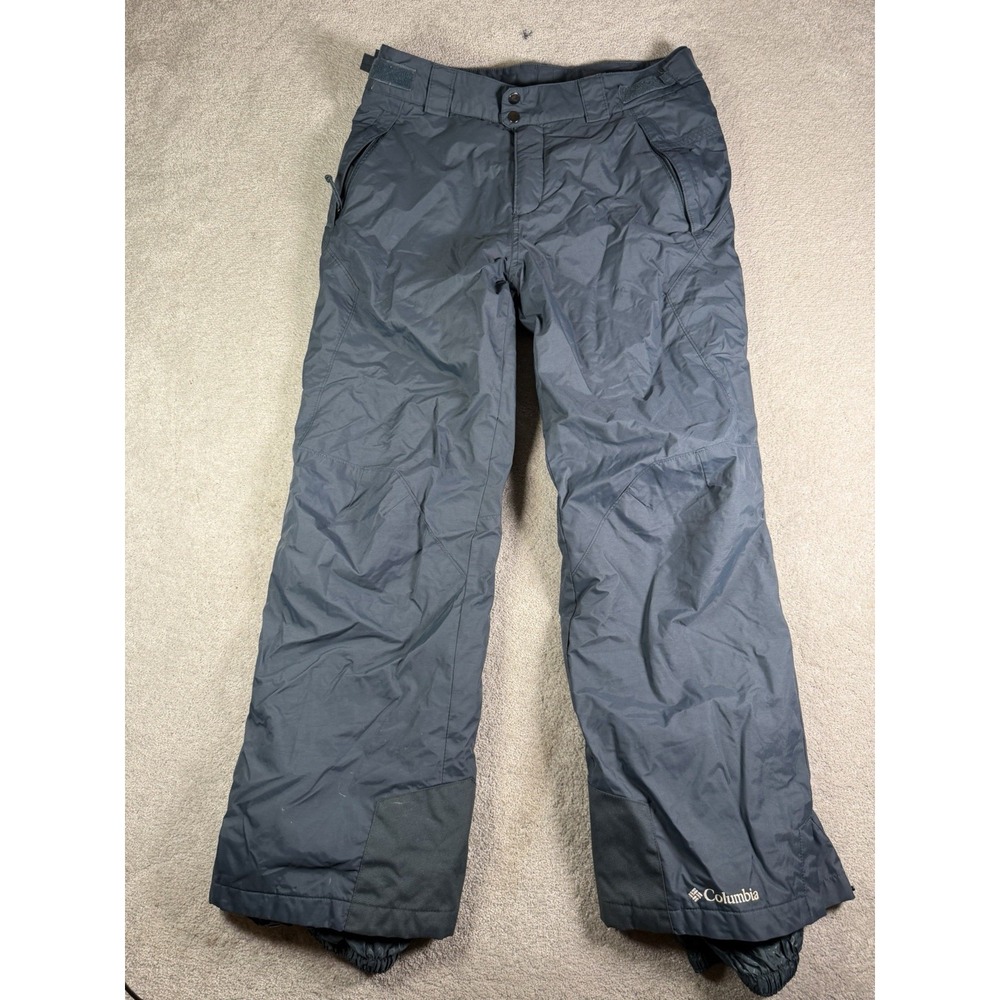 Columbia Omni Tech Snow Ski Pants M Navy Omni Heat Adjustable Waist